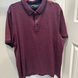 Mens Burgundy Button up